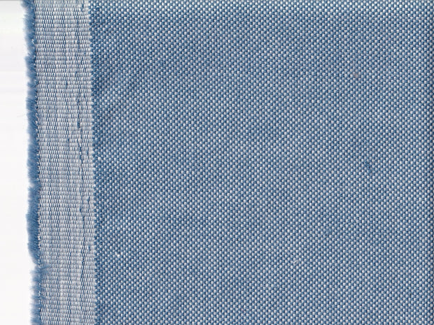 tissu serge de coton et laine bleu-sable