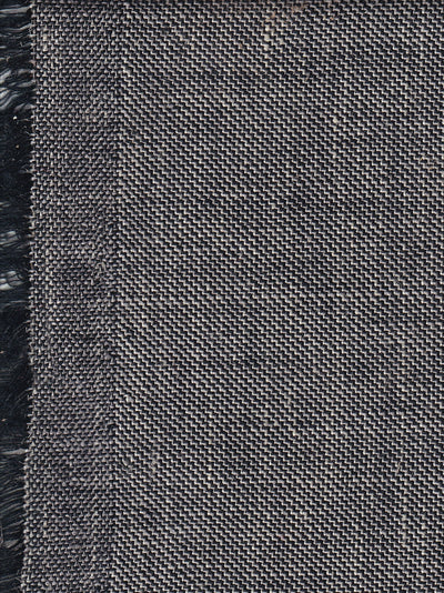 tissu toile de laine, coton et lin gris bronze