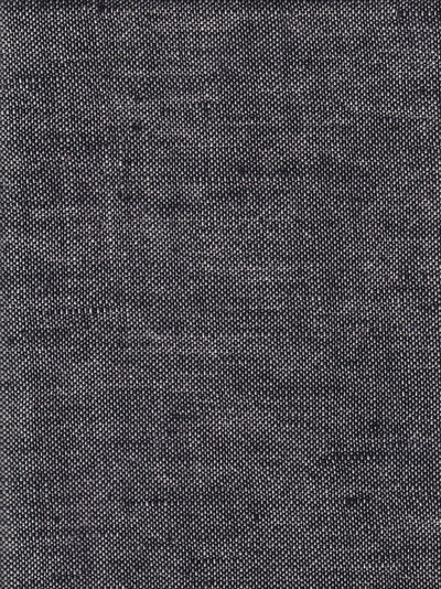 tissu en toile de lin et laine grey pin point