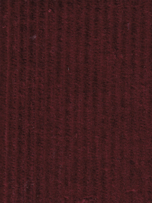 tissu velours de laine rouge garance