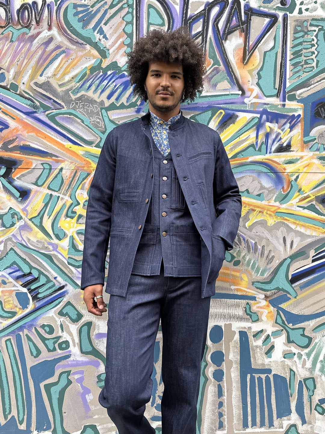 Veste gris clair en donegal tweed édition limitée Veste gris clair en donegal tweed édition limitée