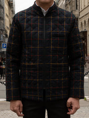 quilted and zipped jacket in macleod tartan