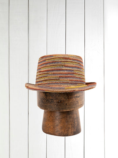 panama crochet en paille couleur antille