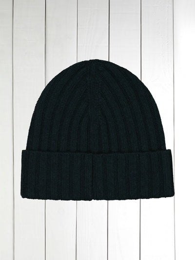 myrtle cashmere ribbed beanie