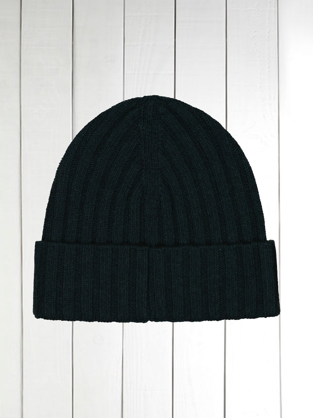 myrtle cashmere ribbed beanie