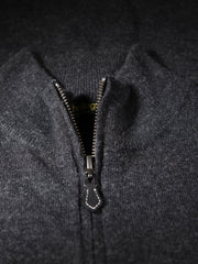 zipped cardigan in charcoal geelong