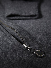 zipped cardigan in charcoal geelong