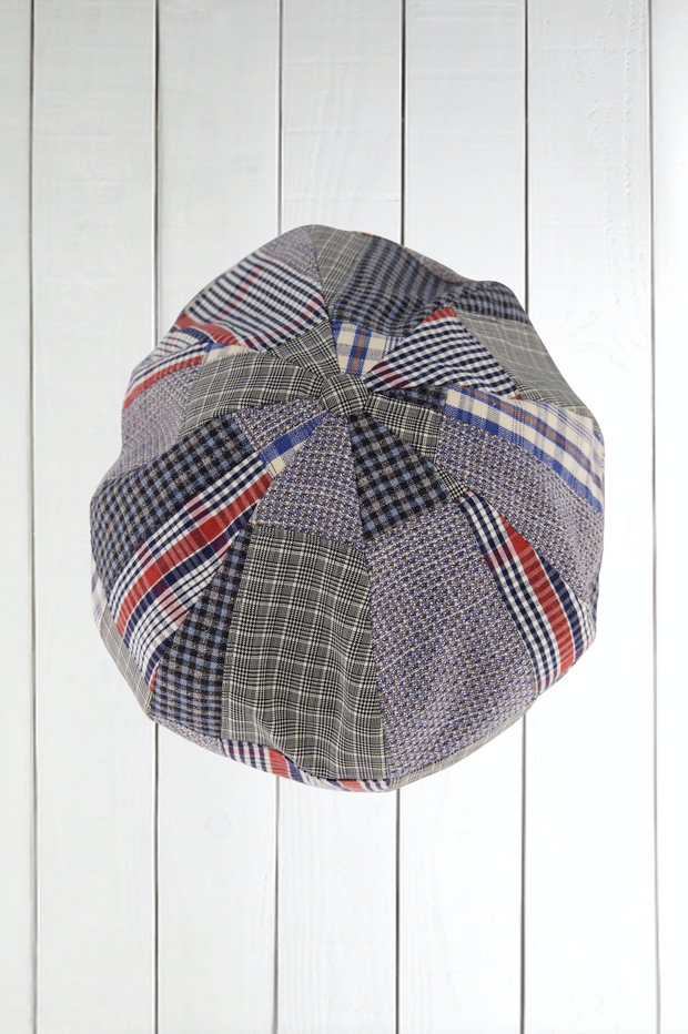 casquette en patchwork de coton