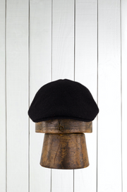 black harris tweed cap