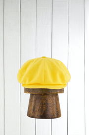 casquette en lin jaune