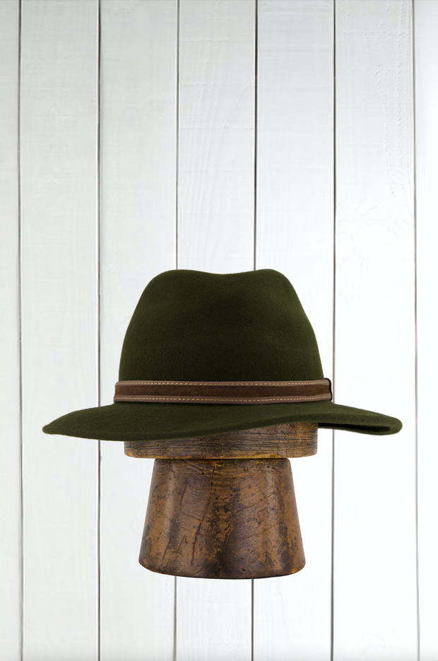 water-repellent loden wool felt hat