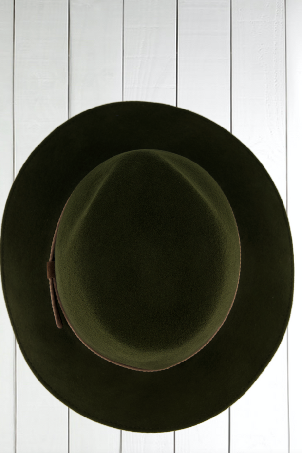 water-repellent loden wool felt hat