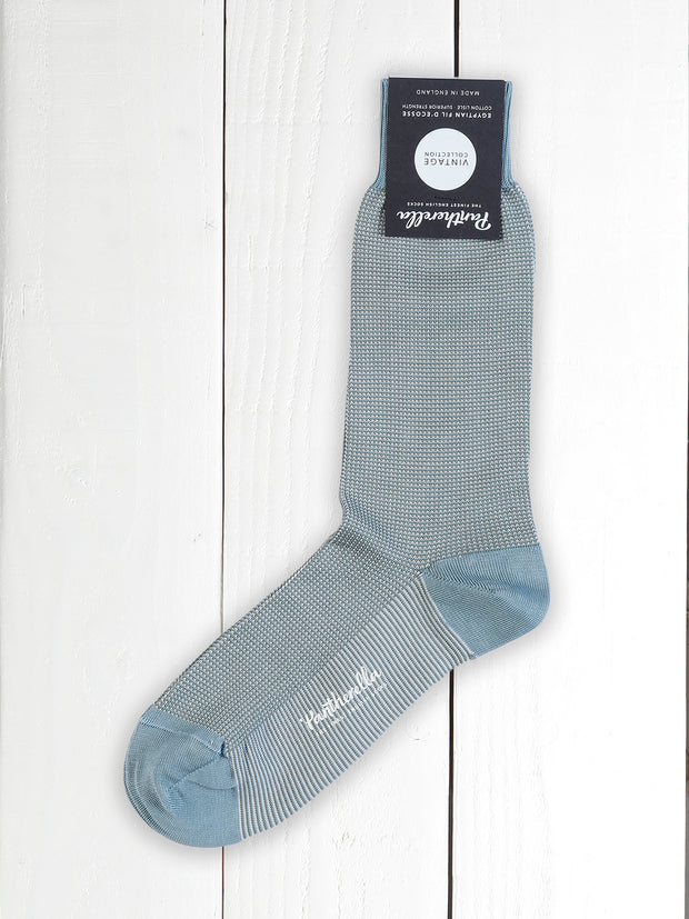 azur pinpoint lisle thread pantherella socks