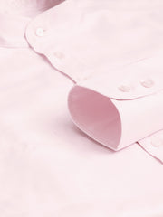 pre-sale luxury cotton mao-collar shirt in pink