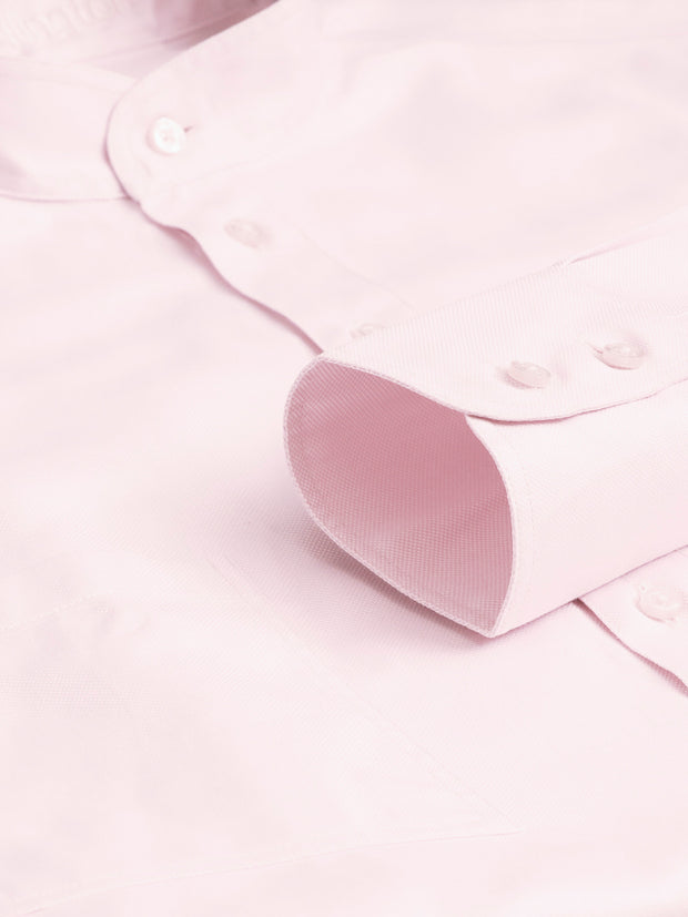 pre-sale luxury cotton mao-collar shirt in pink