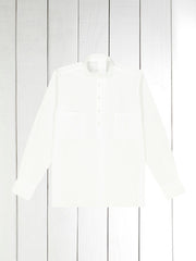 new seersucker mao-collar shirt