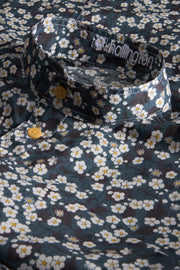 pre-sale Liberty® cotton mao-collar shirt with white floral print 