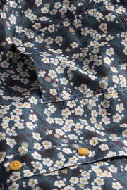 pre-sale Liberty® cotton mao-collar shirt with white floral print 