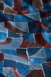 pré-commande chemise col mao en coton Liberty® hommage à Sonia Delaunay