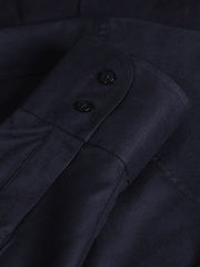 pre-sale mao-collar shirt in cotton canvas and black clycell