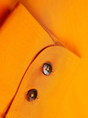 chemise à col nehru en popeline de coton girasole