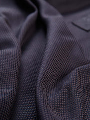 chemise à col nehru en toile de coton caviar noir