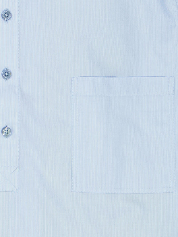 mao-collar shirt in sky cotton 