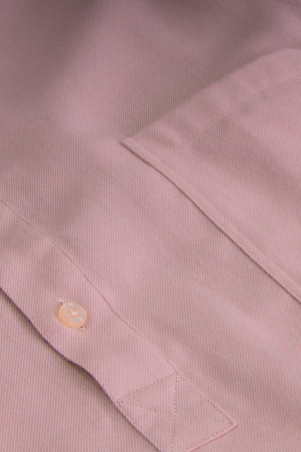 chemise col mao en coton brossé nude