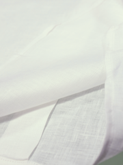 chemise Deauville manches courtes à col mao en lin natural