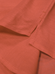 chemise Deauville manches courtes à col mao en toile pur lin coq de roche