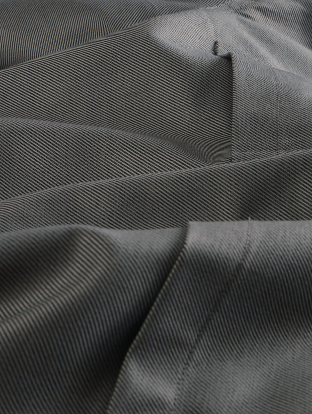 smoke cotton mao-collar shirt