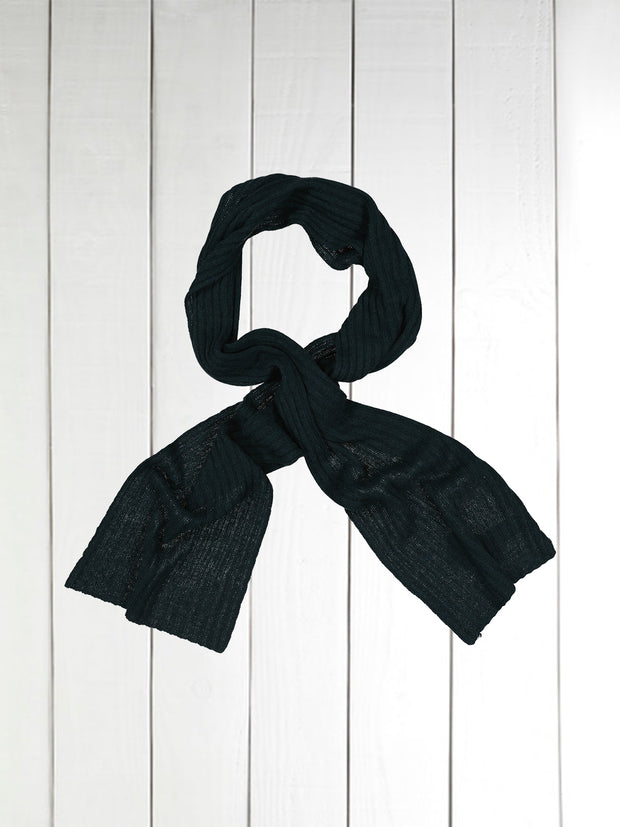 ribbed cashmere scarf  myrtle