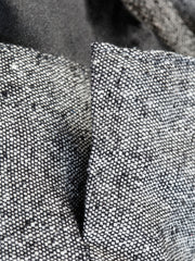 raw silk tweed piped-pocket waistcoat