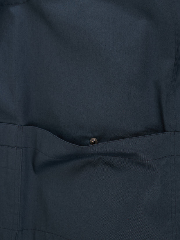 gilet 20 poches en serge de coton extensible dark navy