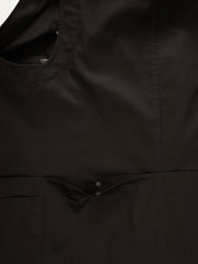 gilet 20 poches en serge de coton extensible noir