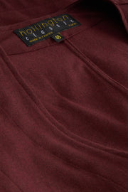 20-pocket waistcoat in carmine cotton crepe