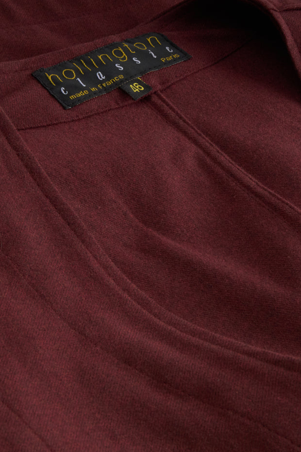 20-pocket waistcoat in carmine cotton crepe