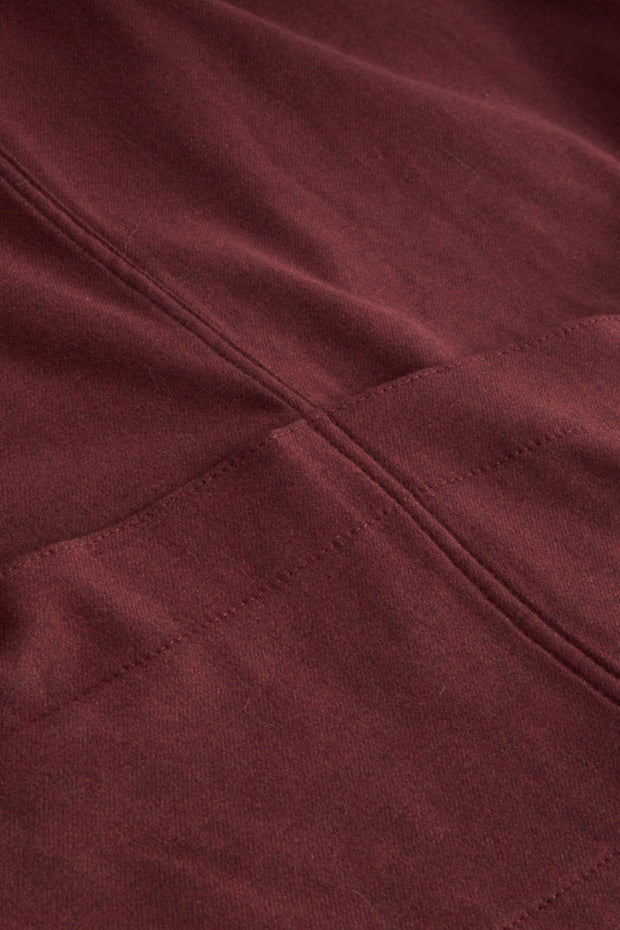 20-pocket waistcoat in carmine cotton crepe
