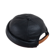 Miki docker beanie by Béton Ciré in black leather 