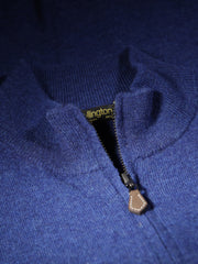 zipped cardigan in blue indigo geelong