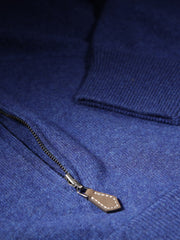 zipped cardigan in blue indigo geelong