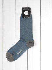 chaussettes pantherella grey pinpoint en fil d'Écosse