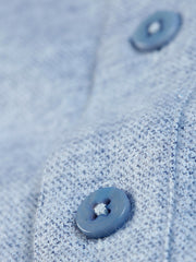 chemise à col nehru en flanelle blue marl