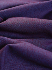 chemise à col nehru en flanelle purple