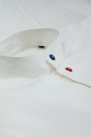 kamiz nightdress in cotton canvas with multicoloured buttons