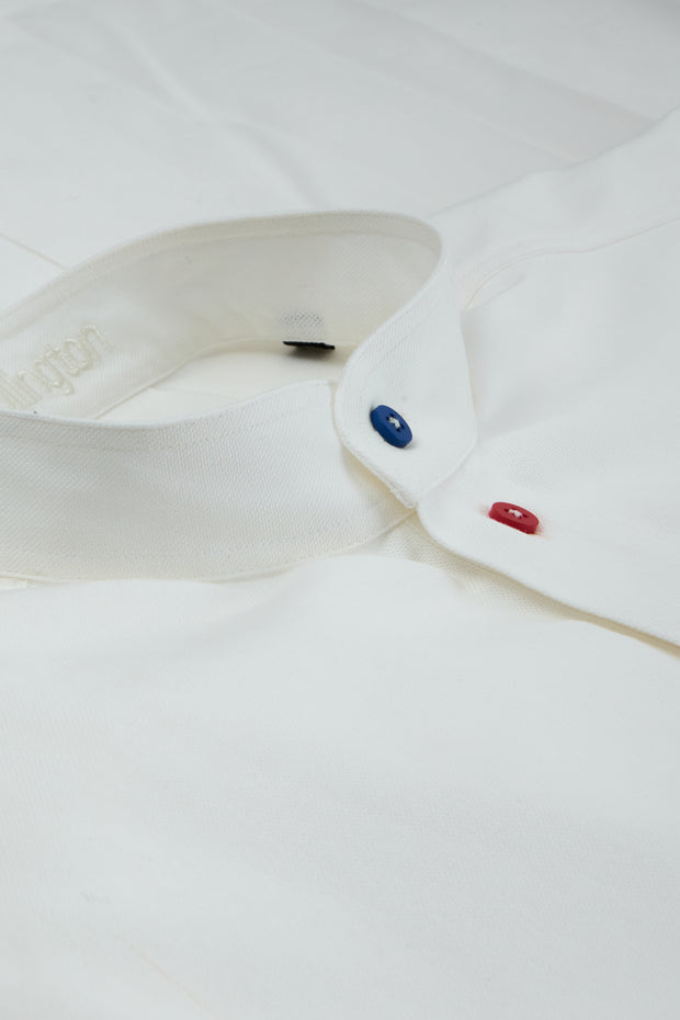 kamiz nightdress in cotton canvas with multicoloured buttons