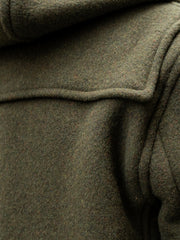 duffle-coat en drap de laine loden double-face
