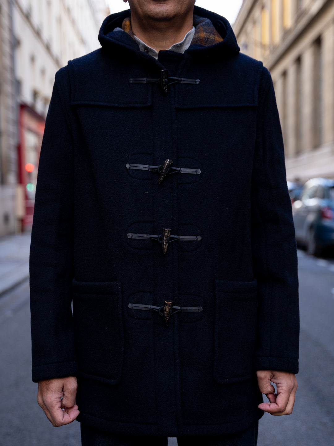 Duffle-coat Armor Lux Quimper - En Laine, Capuche, Bleu Marine (automne-hiver)