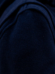 duffle-coat en drap de laine navy double-face