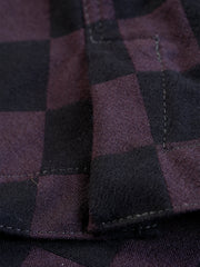 checked wool jacquard patch-pocket waistcoat